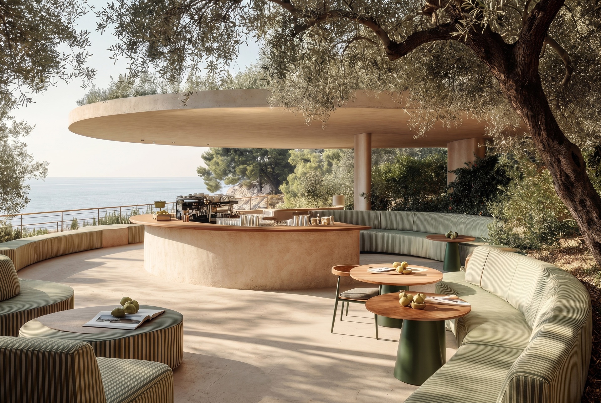 Une terrasse italienne face à la mer, Abu Dhabi — 3