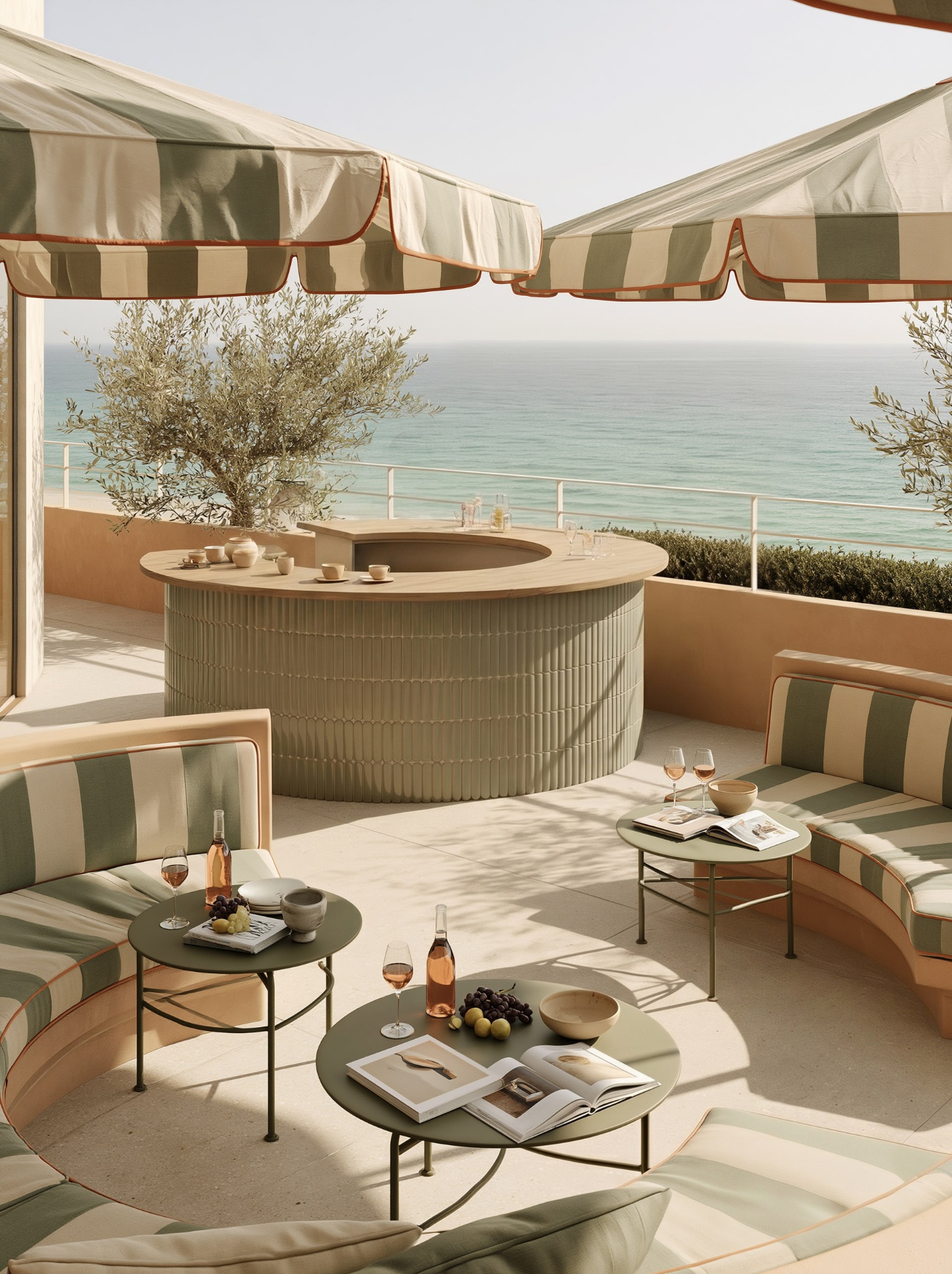 Une terrasse italienne face à la mer, Abu Dhabi — 2