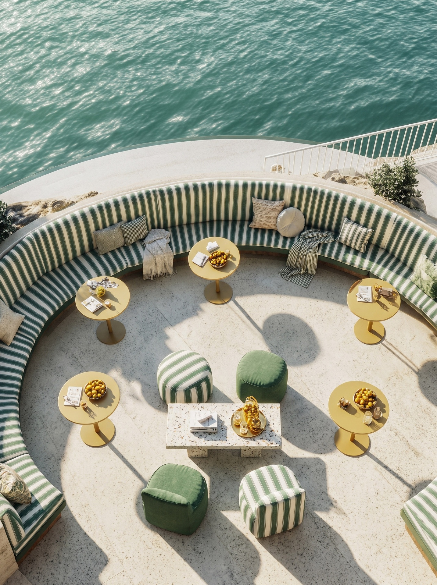 Une terrasse italienne face à la mer, Abu Dhabi — 4